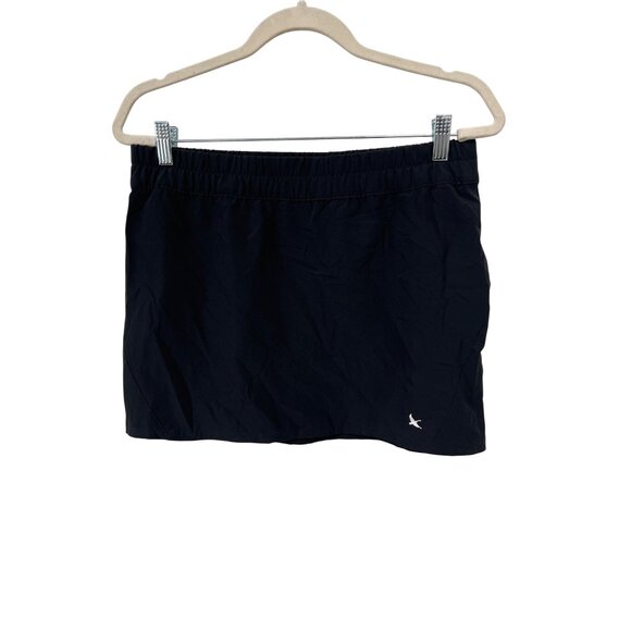 Eddie Bauer Elastic Waist Pull On Skirt Womens S Black Outdoor Athleisure Sporty - Picture 1 of 12
